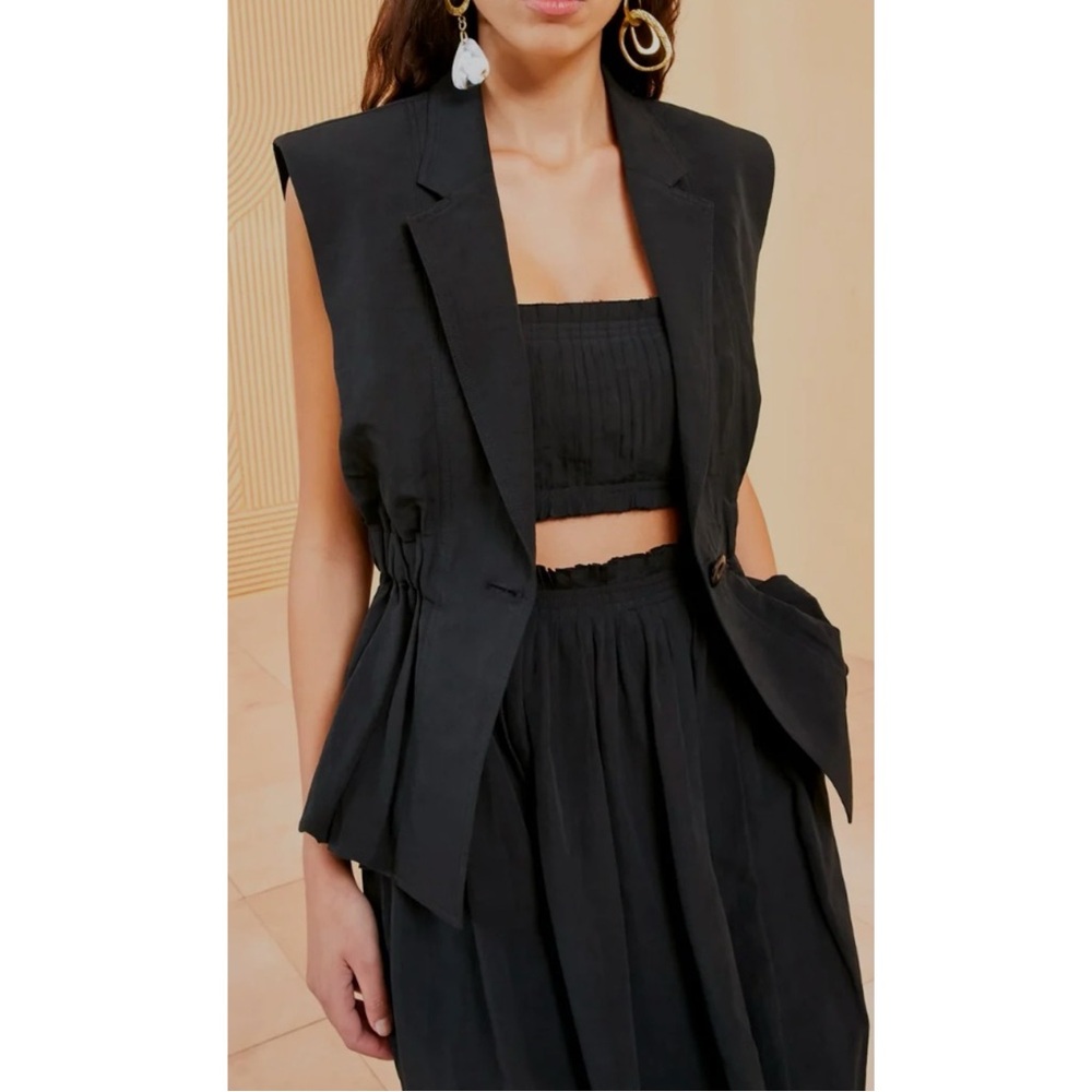 Ulla Johnson Beatriz Vest in Noir